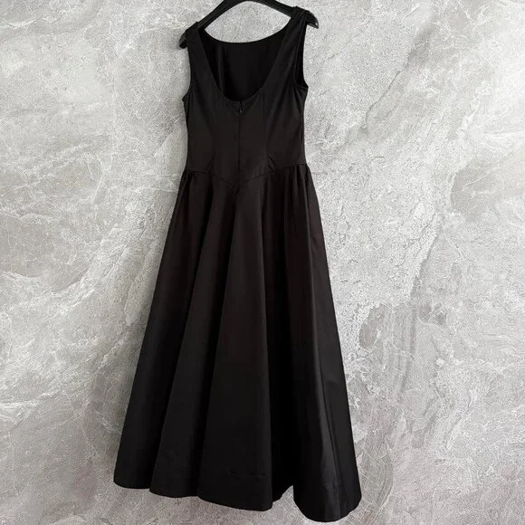 helsa black dress Black Strap Bra Cup Detail Midi Dress main image 1